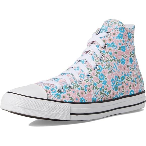 NWT Converse Uni Chuck Taylor All Star HighTop Sneaker,White/Gnarly Blue-M3/W5 - Picture 2 of 7